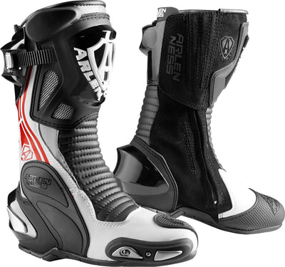 Arlen Ness Pro Shift 2 Motorcycle Boots#color_black-red-white