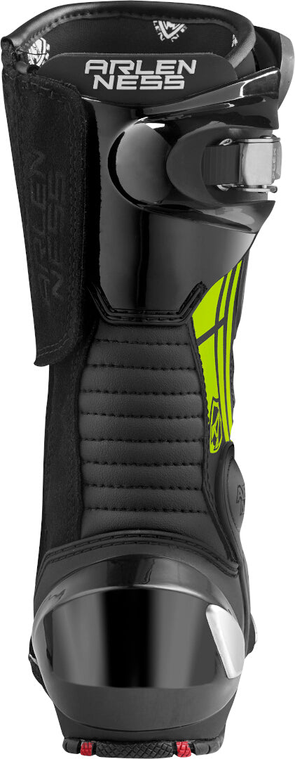 Arlen Ness Pro Shift 2 Motorcycle Boots#color_black-yellow-fluo