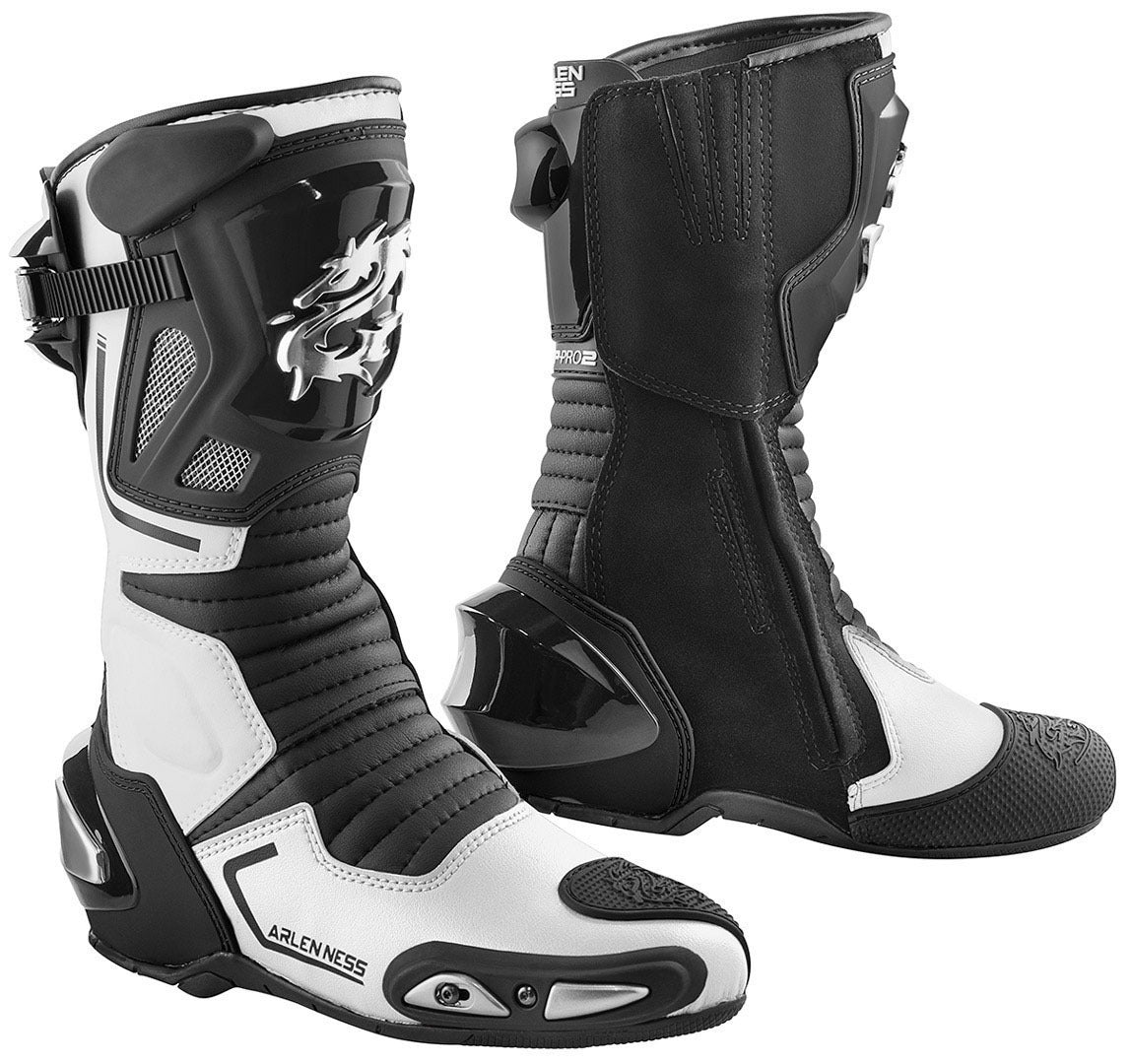 Arlen Ness Sugello Motorcycle Boots 2nd choice item#color_black-white