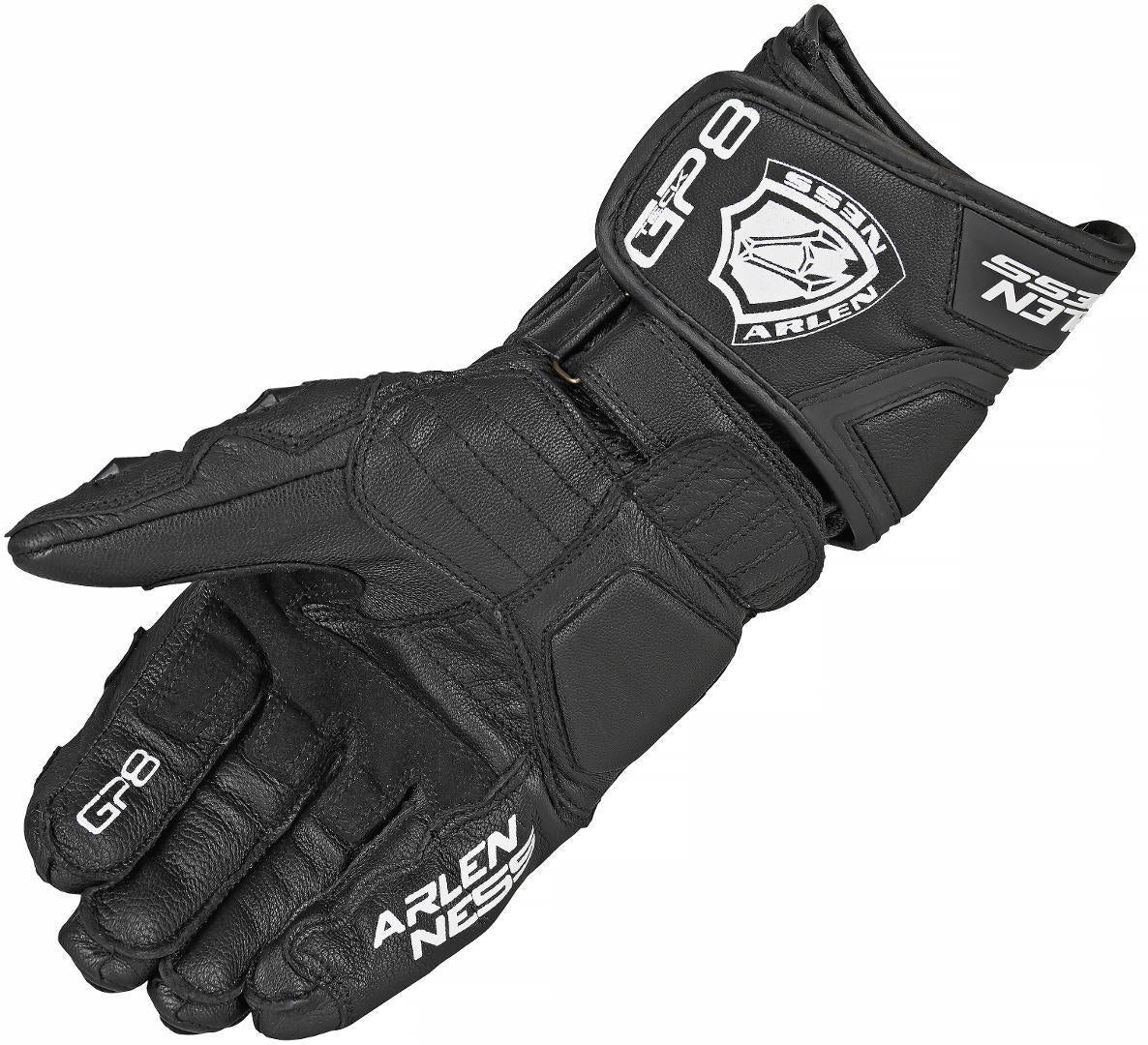 Arlen Ness Yakun Motorcycle Gloves#color_black