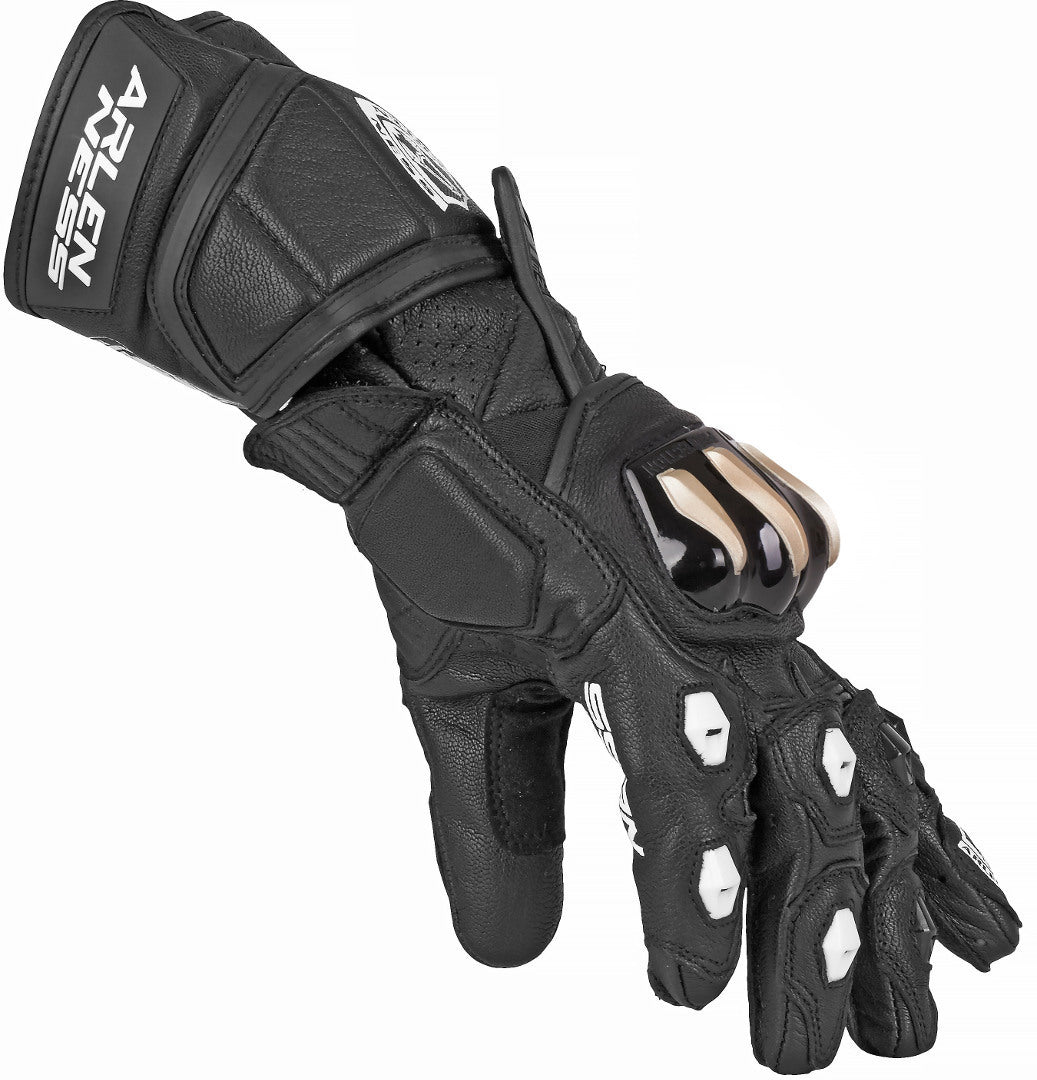 Arlen Ness Yakun Motorcycle Gloves#color_black