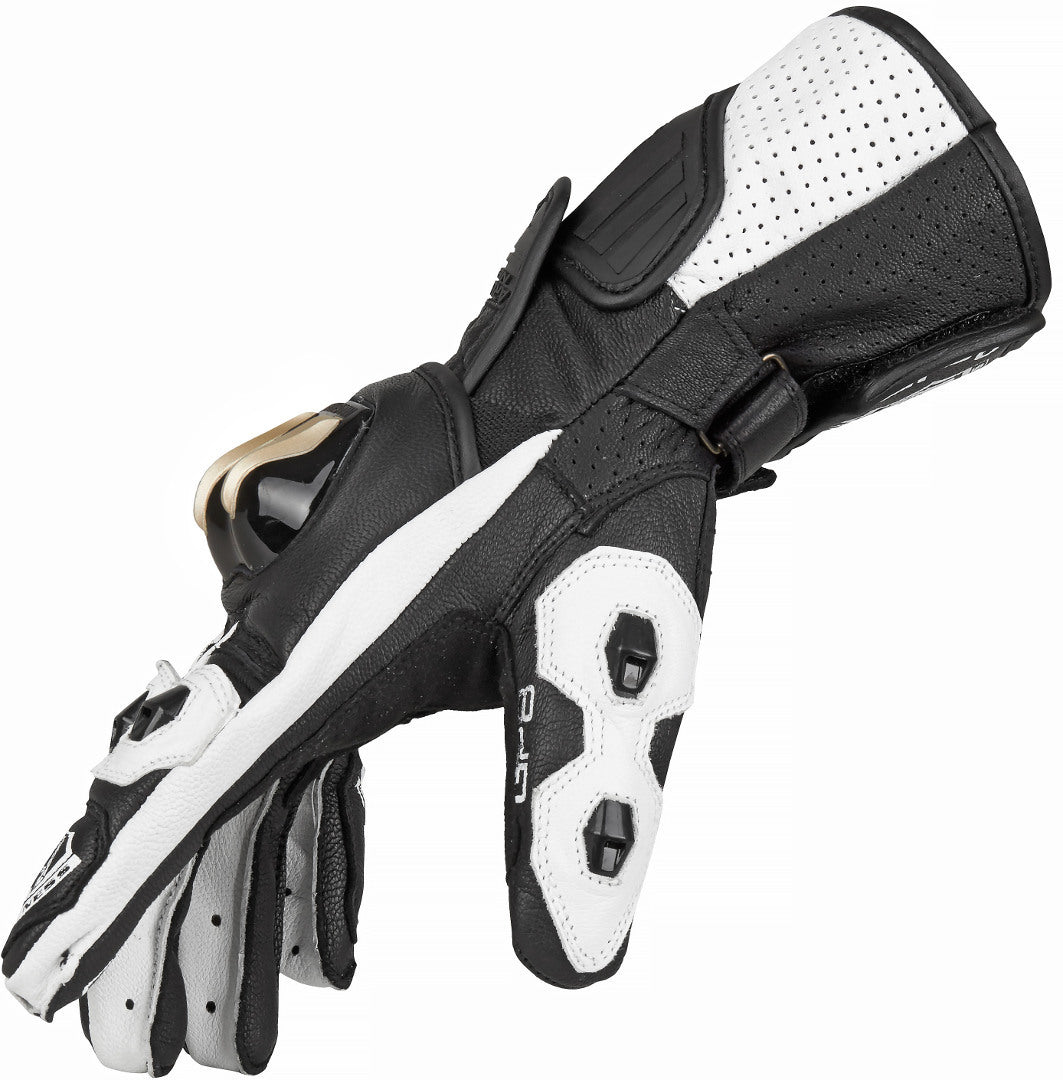 Arlen Ness Yakun Motorcycle Gloves#color_black-white