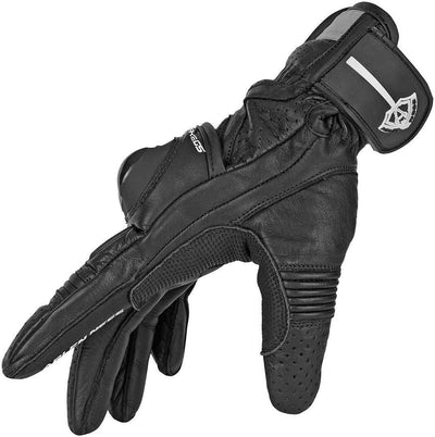 Arlen Ness Shorty Motorcycle Gloves#color_black