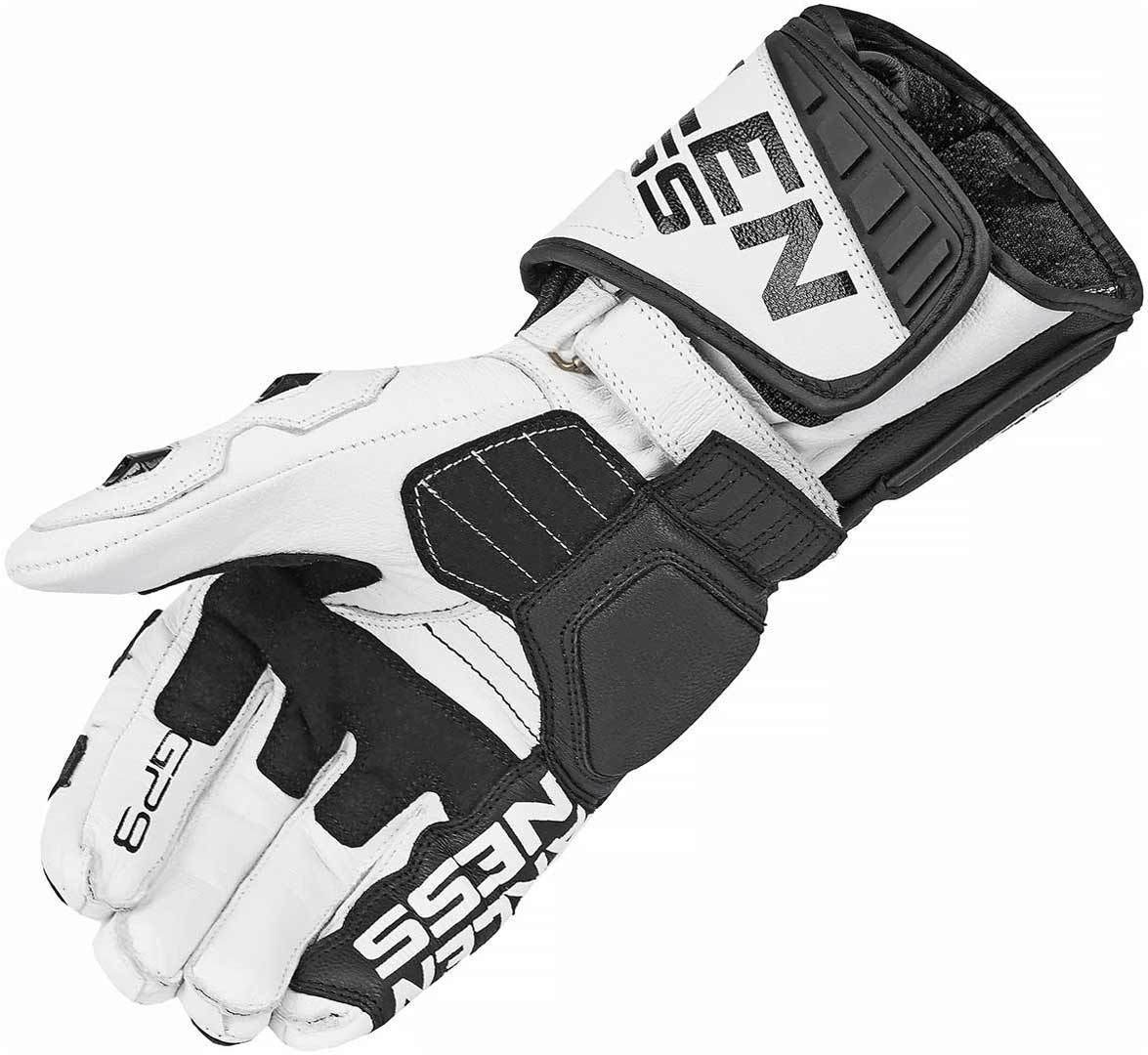 Arlen Ness Sugello Motorcycle Gloves#color_black-white