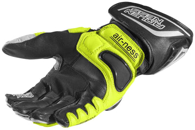 Arlen Ness Sprint Motorcycle Gloves#color_black-white-yellow