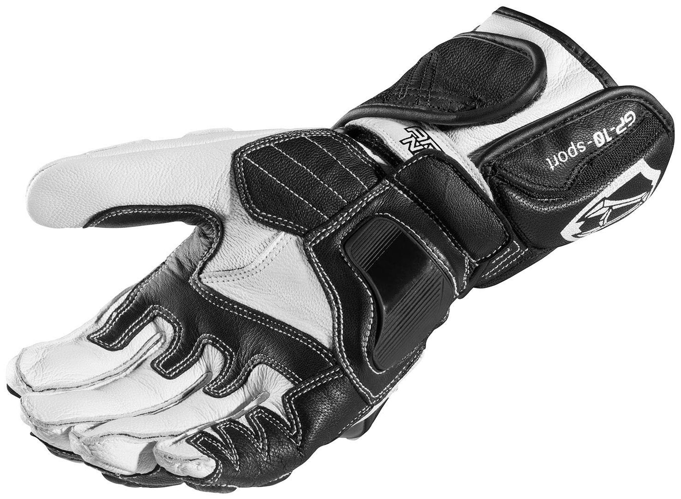 Arlen Ness Yakun Evo Motorcycle Gloves#color_black-white-grey