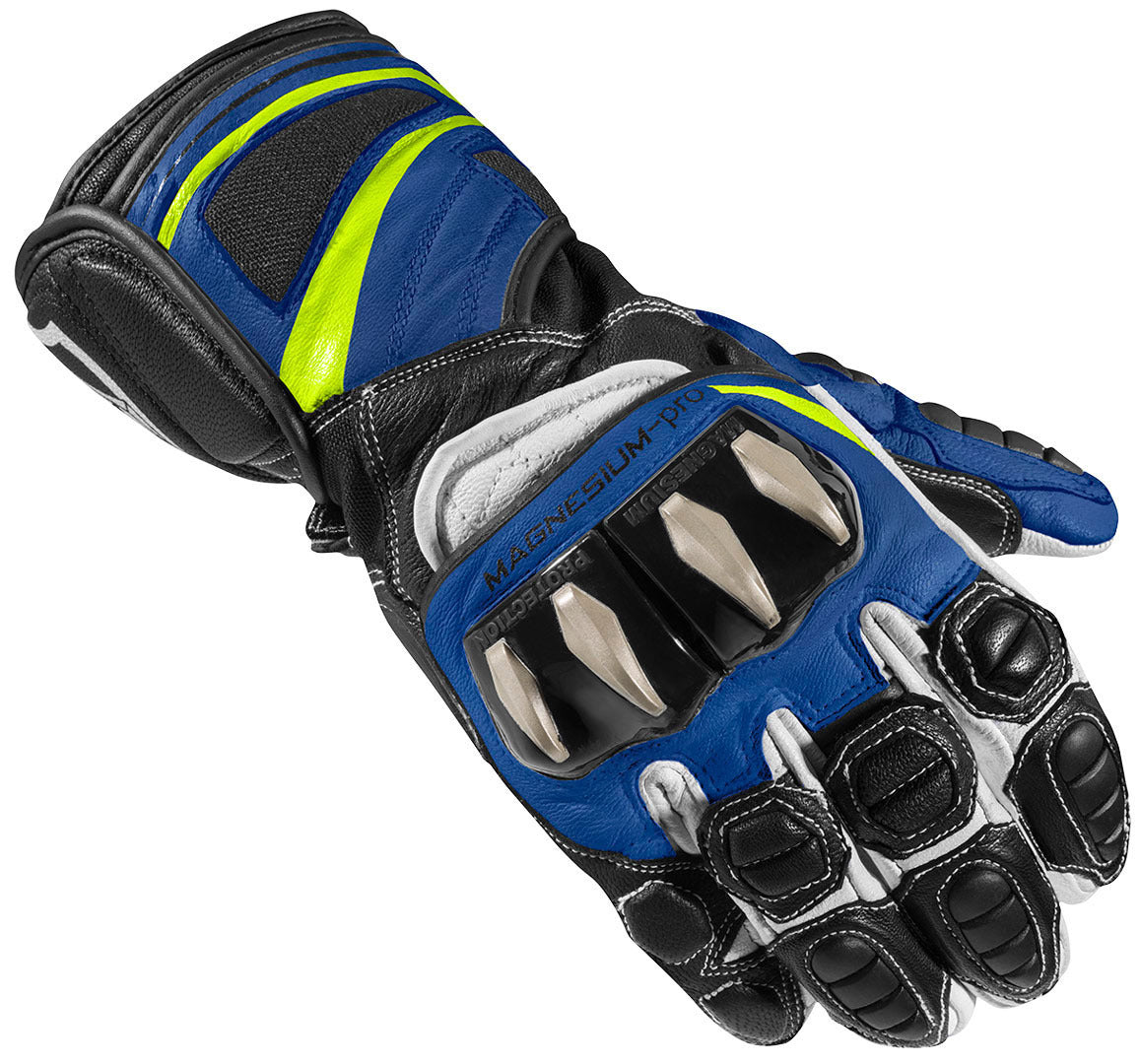 Arlen Ness Yakun Evo Motorcycle Gloves#color_black-blue-white