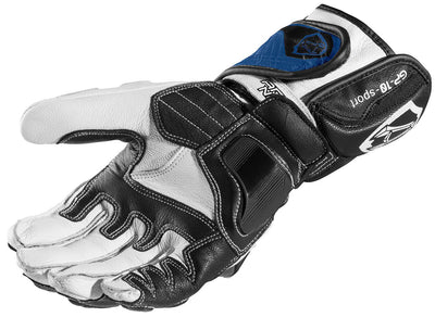 Arlen Ness Yakun Evo Motorcycle Gloves#color_black-blue-white