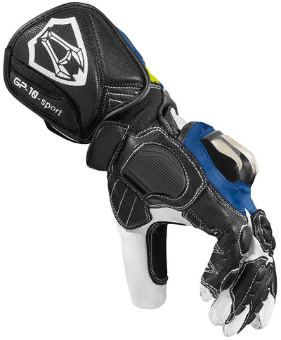 Arlen Ness Yakun Evo Motorcycle Gloves#color_black-blue-white