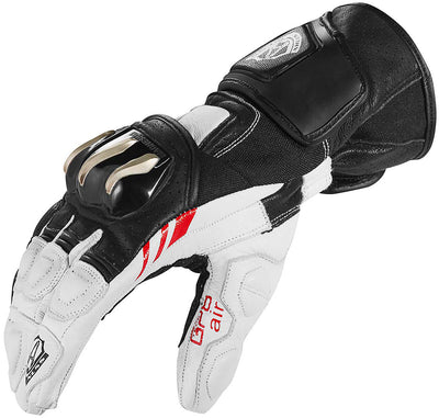 Arlen Ness Assen Motorcycle Gloves#color_black-white