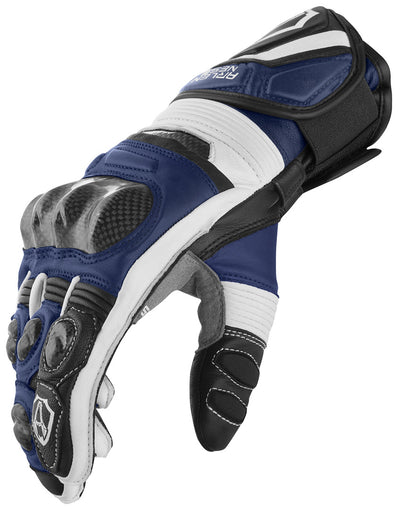 Arlen Ness Monza 2.0 Motorcycle Gloves#color_blue-black-white