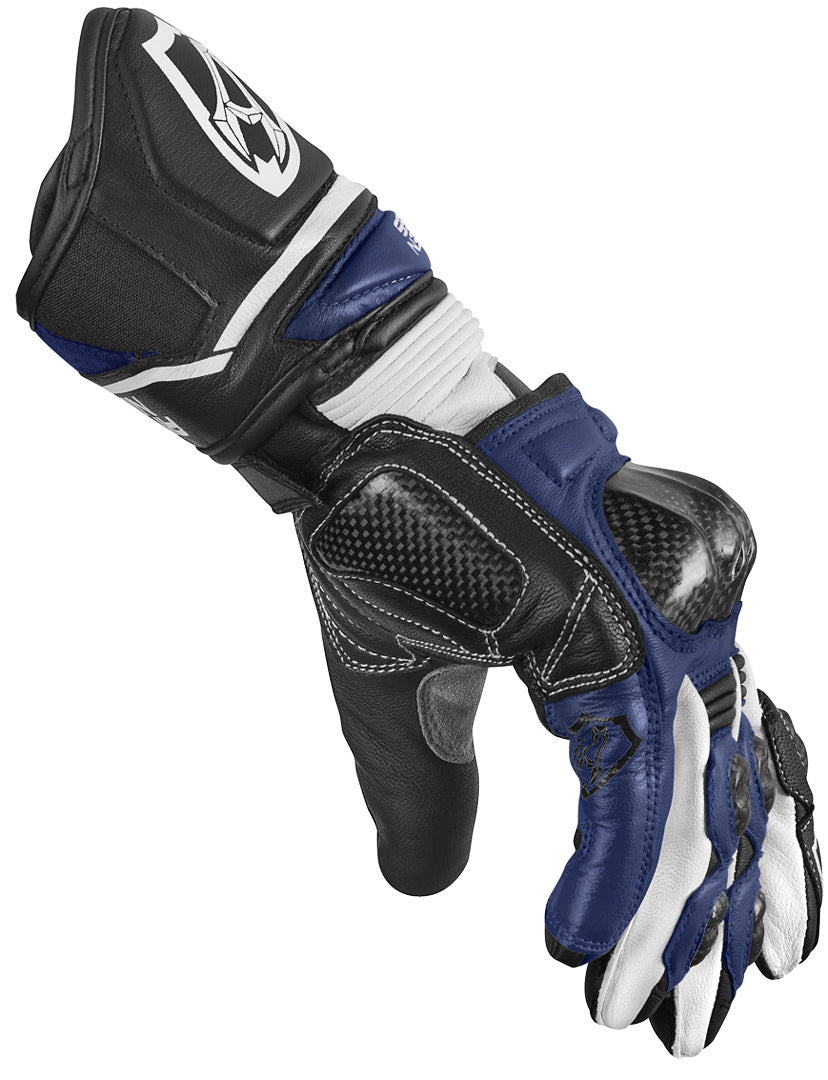 Arlen Ness Monza 2.0 Motorcycle Gloves#color_blue-black-white