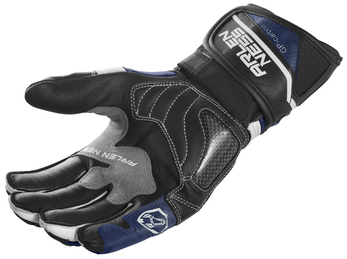 Arlen Ness Monza 2.0 Motorcycle Gloves#color_blue-black-white