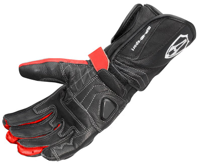 Arlen Ness Mugello Motorcycle Gloves#color_black-red