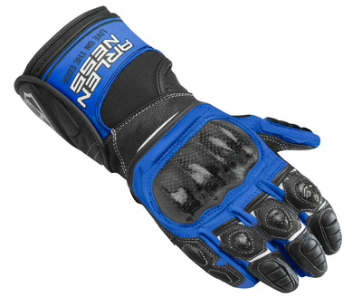 Arlen Ness Mugello Motorcycle Gloves#color_black-blue