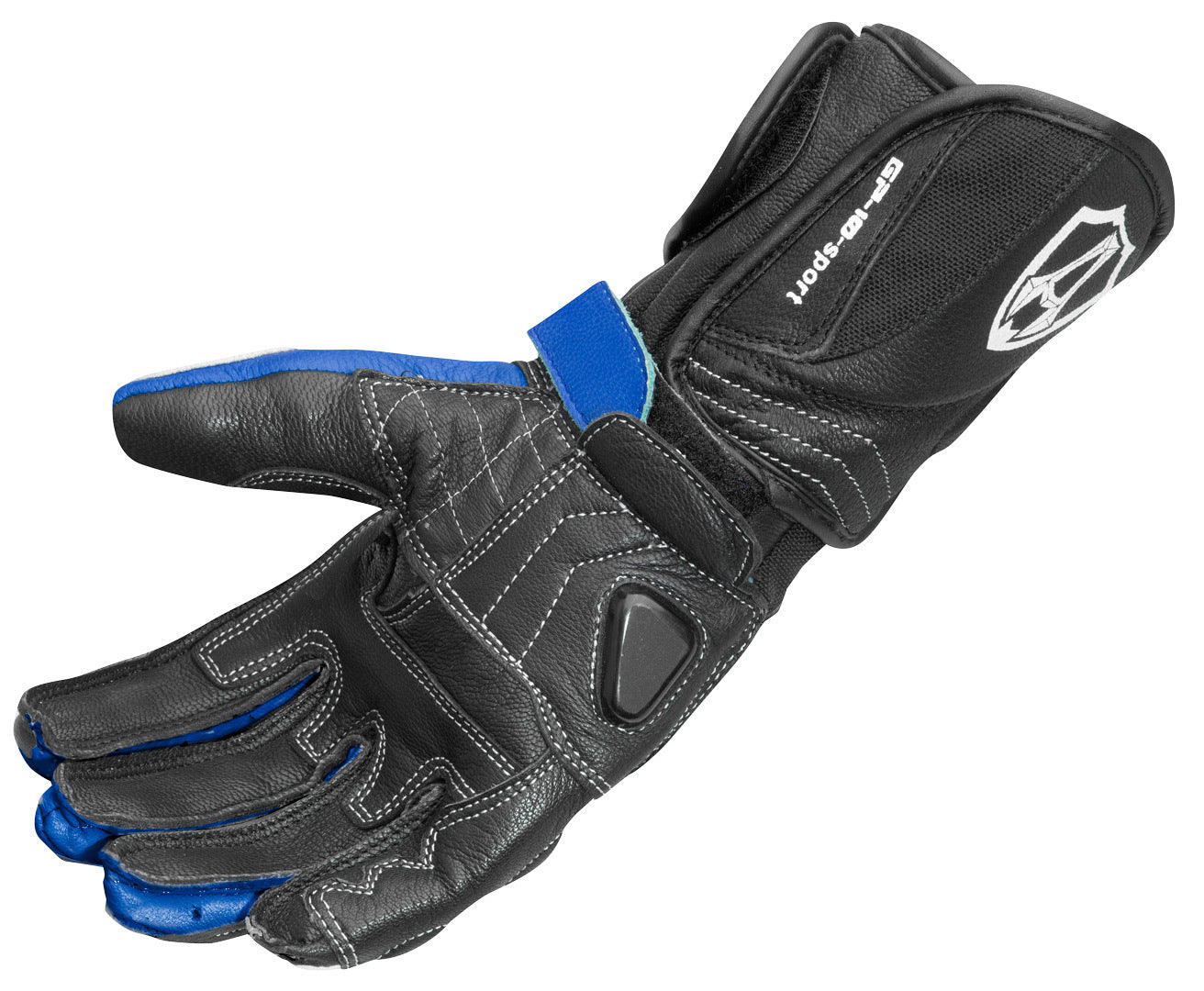 Arlen Ness Mugello Motorcycle Gloves#color_black-blue